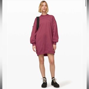 Lululemon Broken Beats Sweater Dress Plumful